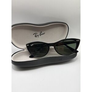 Ray-Ban NINA Sunglasses Cat Eye RB4314 601/31 54-18 140 3N Black w Original Case